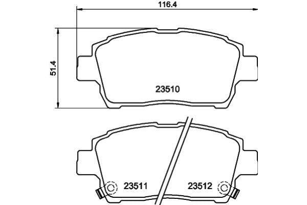 BRAKE PAD-FR-NZE121