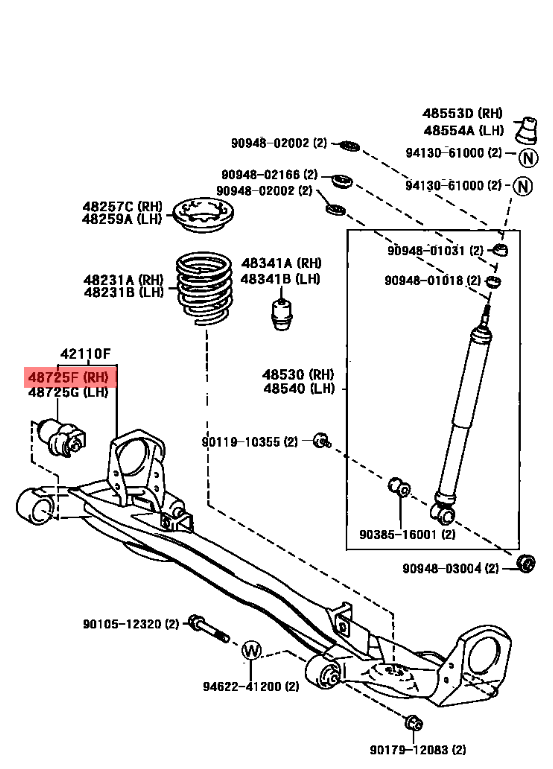 REAR AXLE BUSH- VIOS YARIS