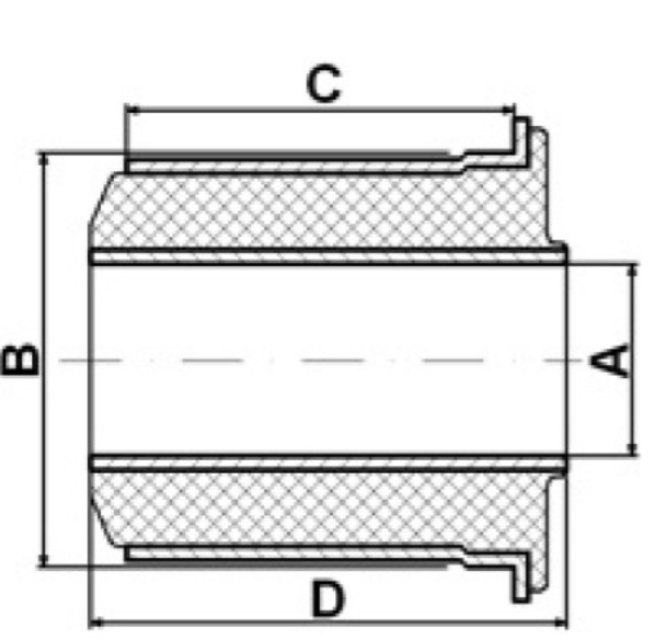 REAR CROSS MEMBER BUSHING- 121, 141, WISH